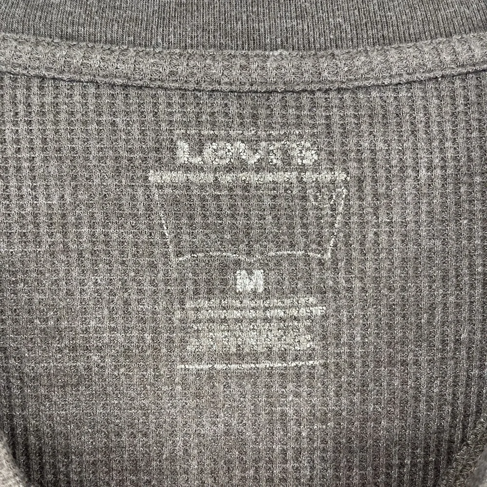 Levi's Brown Thermal Long Sleeve Shirt Men's Size Medium Vintage Workwear